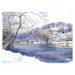 Christmas Card (Packs of 10)-Llandeilo in the snow