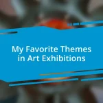 My Favorite Themes in Art Exhibitions